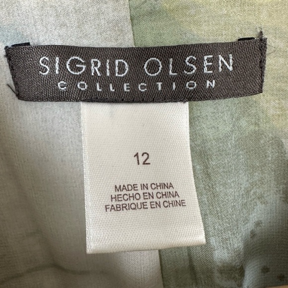 Sigrid Olsen Tweed Silk Lined Coat Sz 12 - Picture 13 of 14